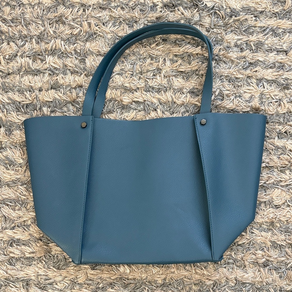 Neiman Marcus Large Tote Bag - Teal, Pink, Gray